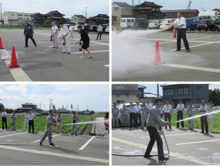 【画像】○消火器、消火栓の実演